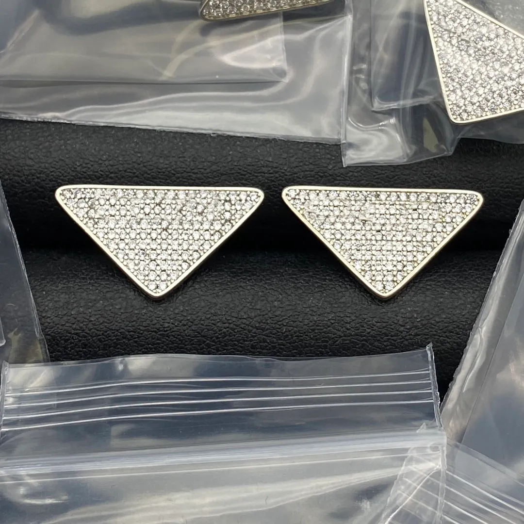 Numbering ♥ #3195 Inverted Triangle Stud Earrings 14K Yellow Gold and Diamond Inverted Triangle Earrings