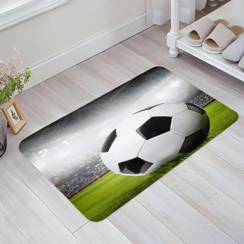 Carpets Football Field Grass Sport Soccer Kitchen Doormat Bedroom Bath Floor Carpet House Hold Door Mat Area Rugs Home Decor