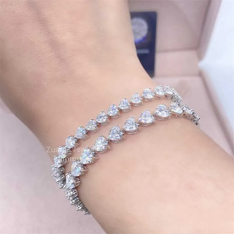 Gioielli ghiacciati 925 bracciale in argento sterling alla moda da 4 mm 5 mm Braccialetti a catena del braccialetto finito