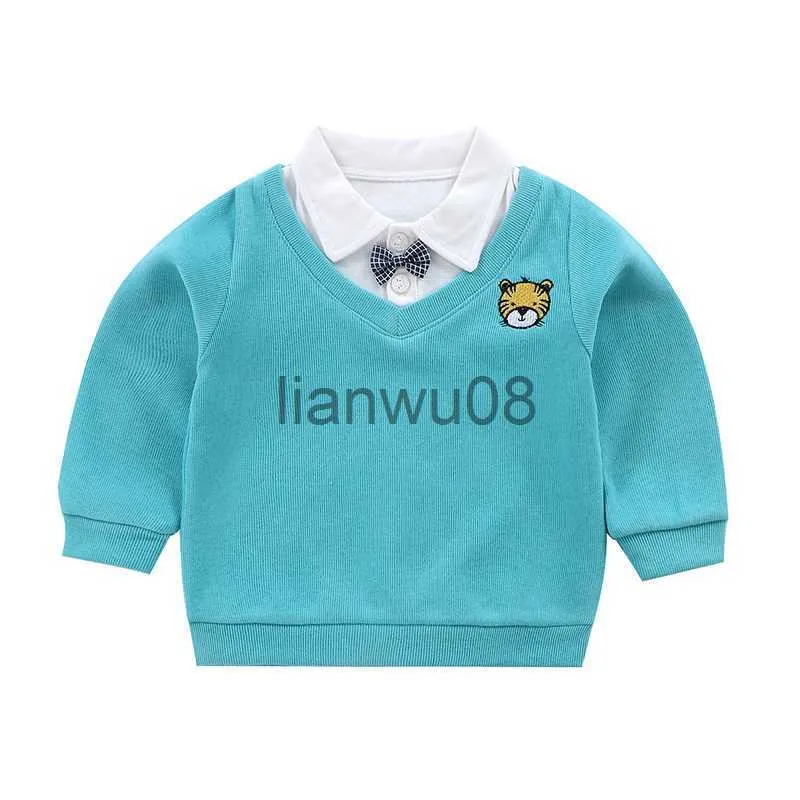 Pullover 2021 Ubrania dla dzieci Swetery jesienne zimowe ubrania dla dziewcząt bakie bluzy dzieci długie rękawowe słodkie topy x0818