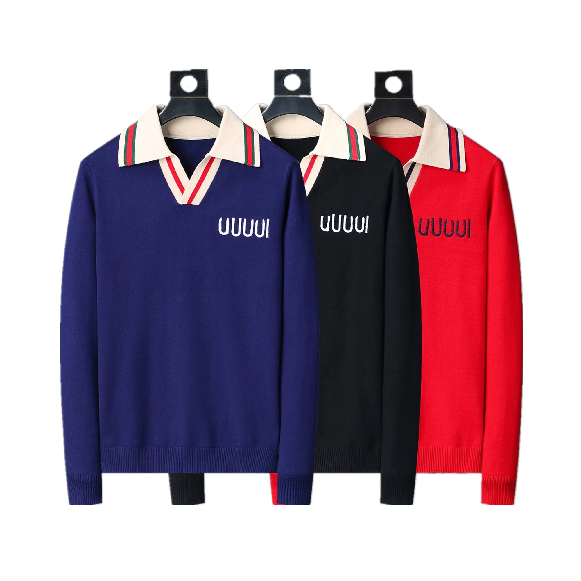 NEW Mens Sweaters Fashion Men's Casual Round Long Sleeve Sweater Men Women Letter Printing Sweaters Woolen sweater Rollover sweater