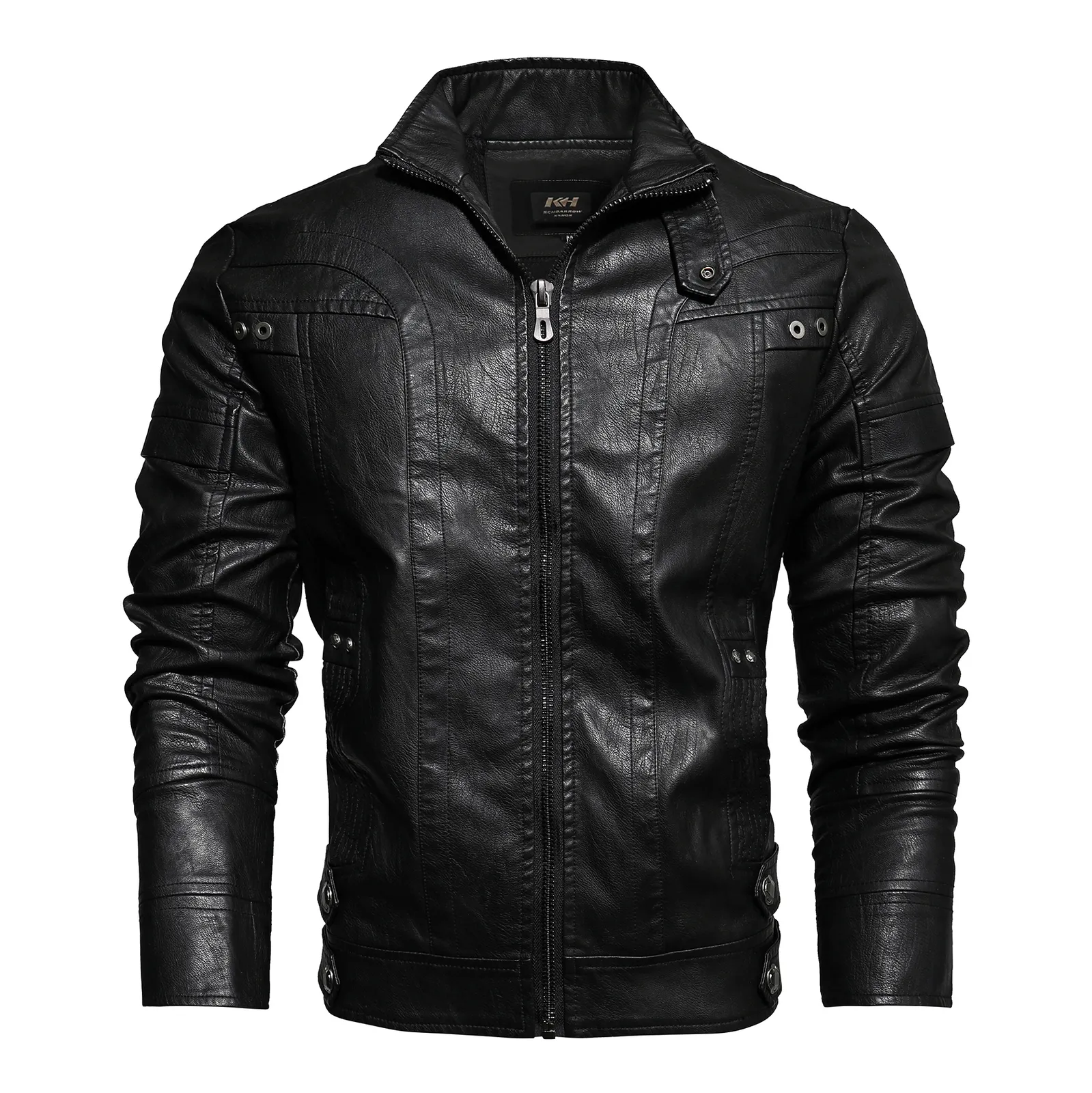 Herrenjacken Dipucool Herren Mode Lederjacke Herbst Motorrad Slim Fleece Jackets Mantel Outdoor Casual Motor Biker PU Jacke Outwear 230816