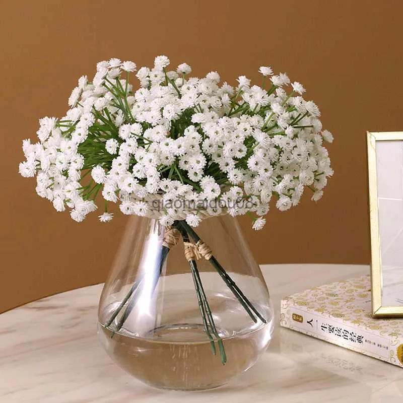 Decorative Flowers Wreaths Artificial Gypsophila Breath Wedding Small Fresh Artificial Flowers Fake Flowers Flower Arrangement Home Decoration HKD230818