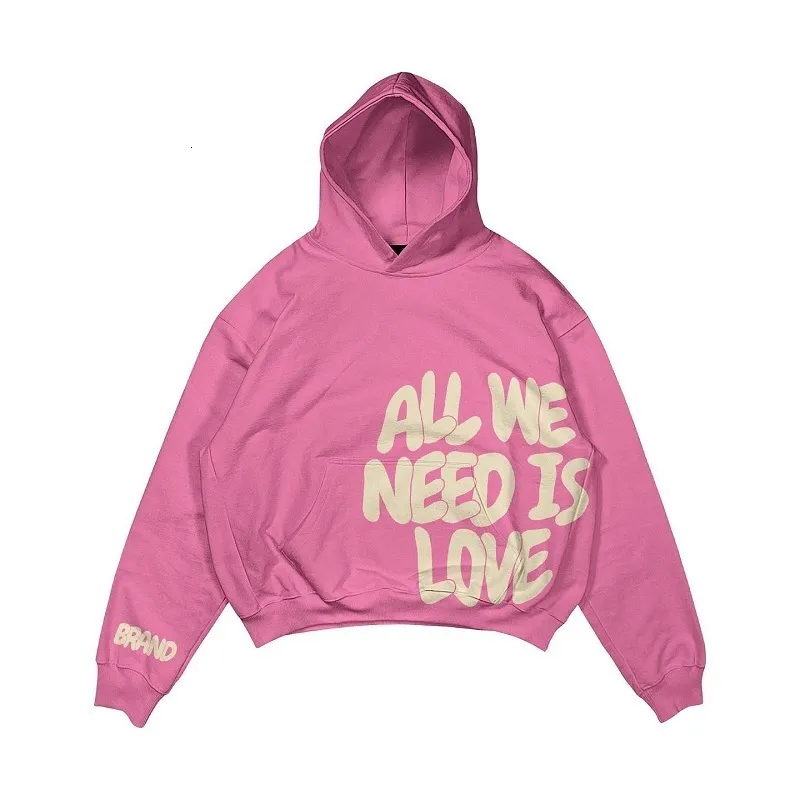 Letter Print Pink Hoodie Mens For Women And Men Fashionable Letter Print Pink Hoodie Mens For Women And Men Fashionable