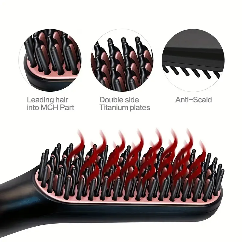 Men's straightener clearance brush