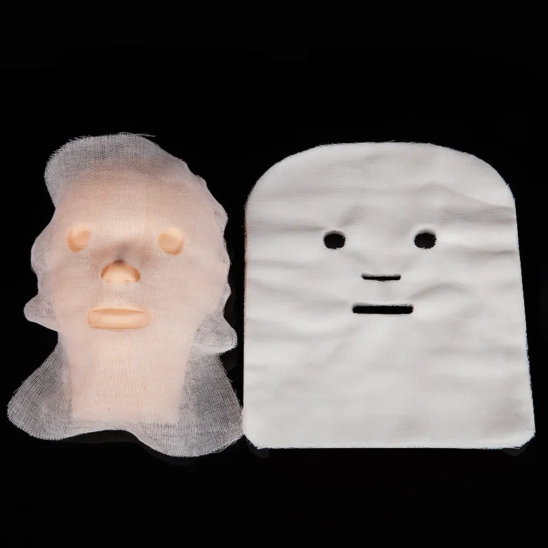 Face Massager 100PCS Pure Cotton DIY Beauty Mask Salon Disposable Gauze Highly Water Absorption Non-Irritating Face Gauze Mask Soft 230818