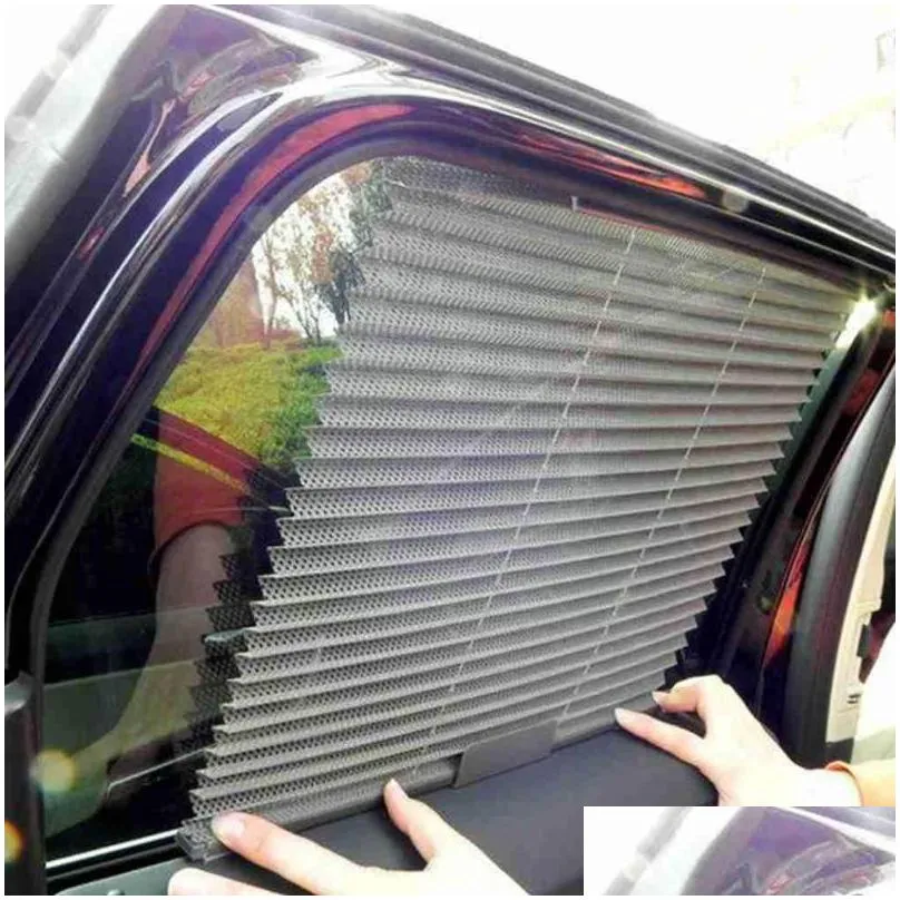 Auto Sonnenschutz Versenkbares Seitenfenster Sonnenschatten Sonnenschatten  Roller Vorhang Schutz Windschutzscheibe Film Visor Blind Y5i1 Drop  Lieferung Mo DHZ7U Von 7,36 €
