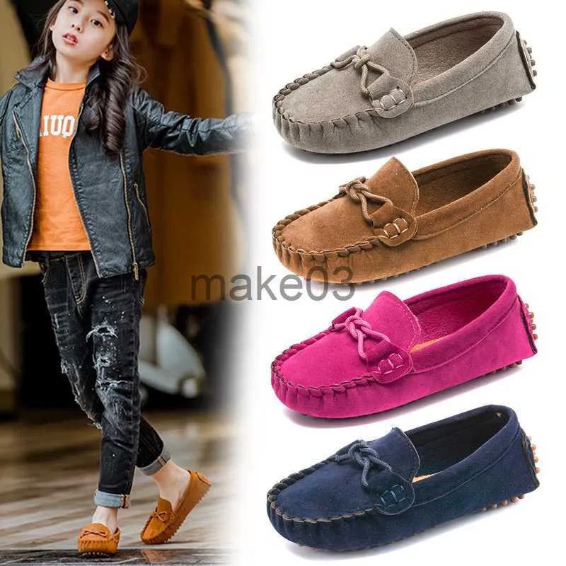 Sneakers 2020 Nouveaux limons pour enfants à talon plat Slip on Toddler Chaussures décontractées pour les filles garçons J230818