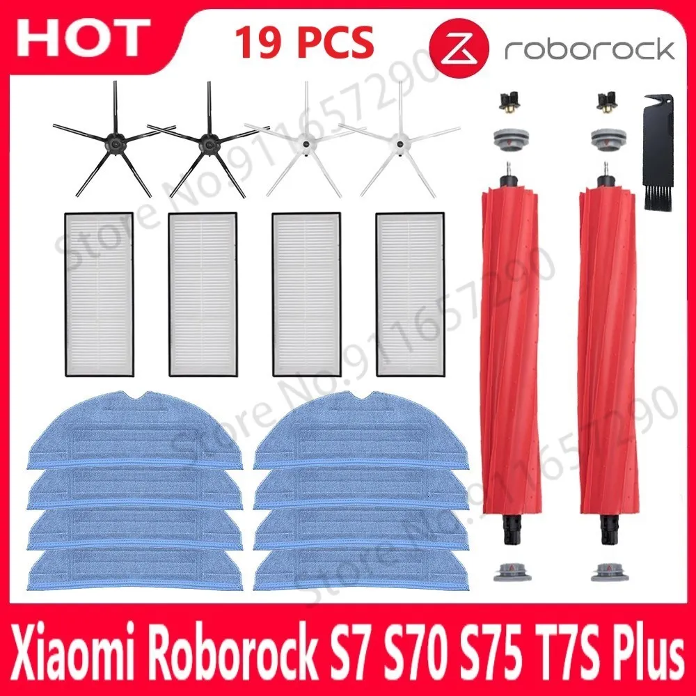 Cleaning Cloths Roborock S7 S70 S75 S7MAX S7MAXV T7S بالإضافة إلى الفرشاة الرئيسية HEPA Filter Mops Prape Parts Accsities Robotic Prapotic Exceds 230817