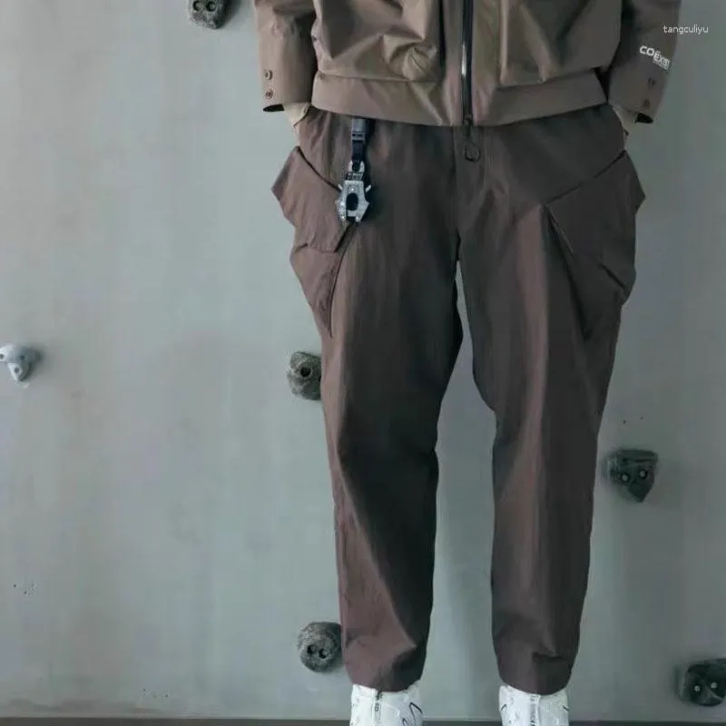 Pantalon pour hommes Arrivée confortable montagne extérieure fonctionnelle imperméable cargo multi-poche pantalon d'hommes japonais cmf marée