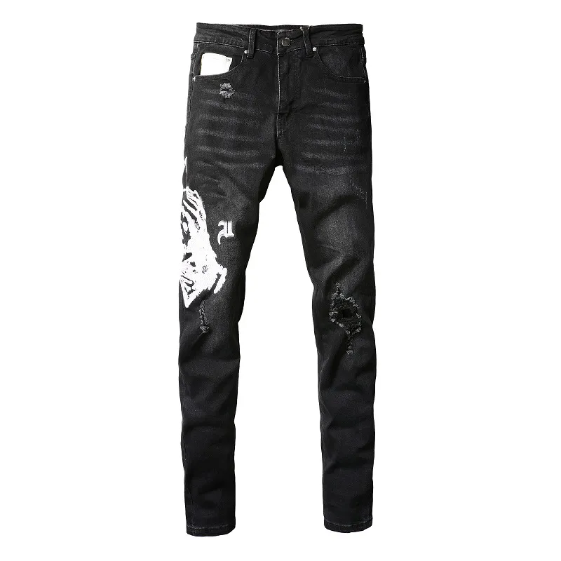 SS New Mens Jeans designer jeans di alta qualità jeans jeans cool designer di lusso in denim pantalone motociclista blu jeans blu jean slim