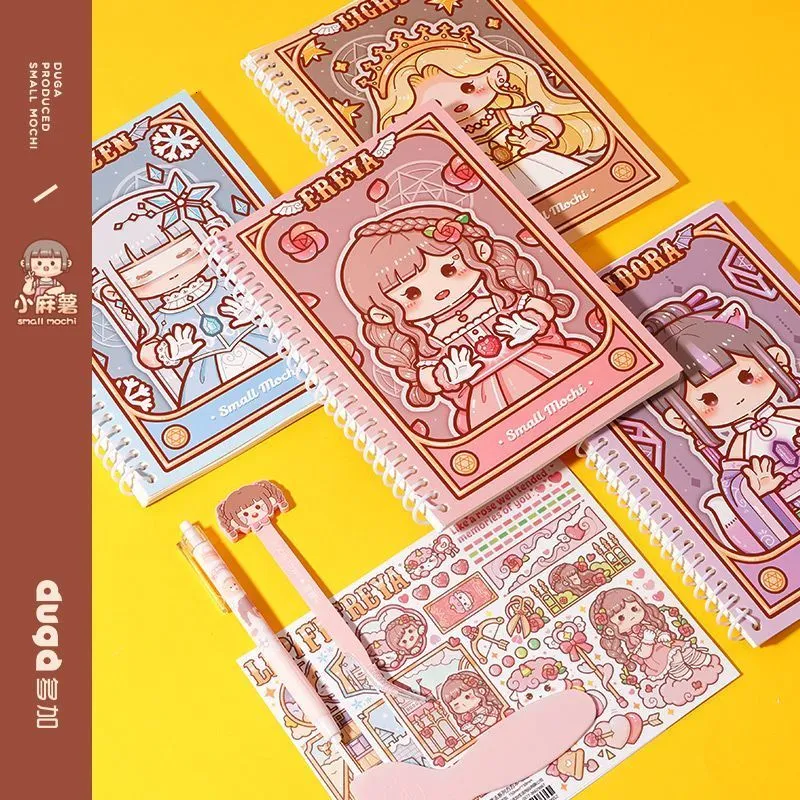 Çocuk Defterleri Ve Dergileri İçin Sevimli Mochi Çift Taraflı
