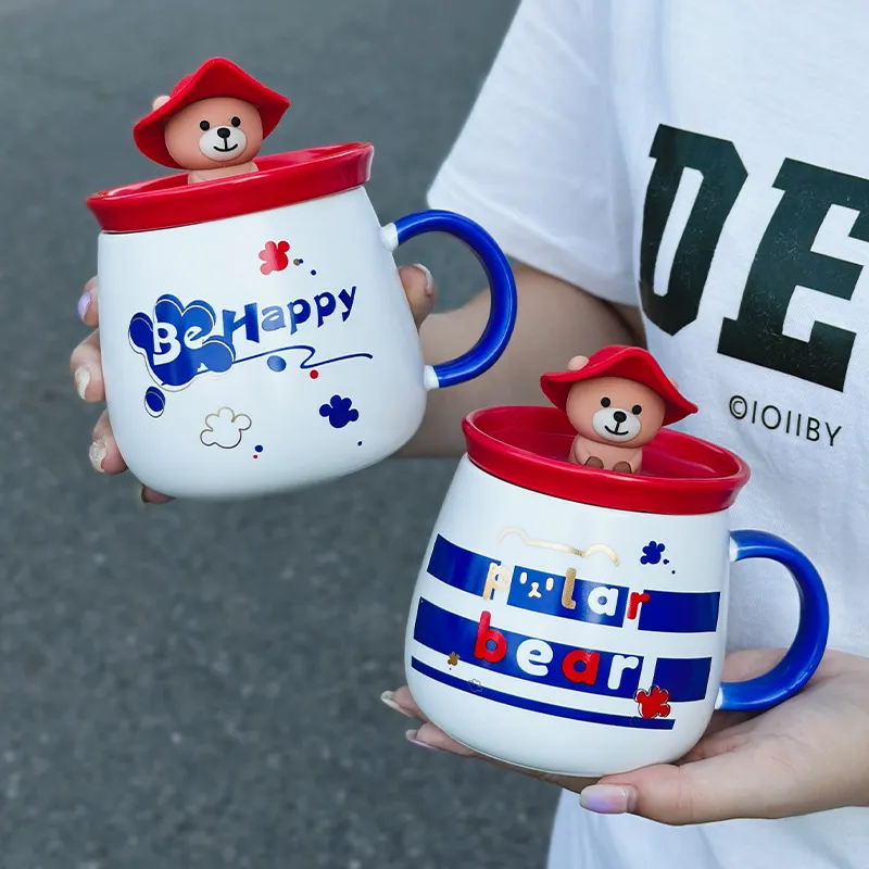 Os últimos 12,8 onças adoráveis ​​com uma caneca de café em cerâmica, muitos estilos escolhem, suportam a personalização de qualquer logotipo