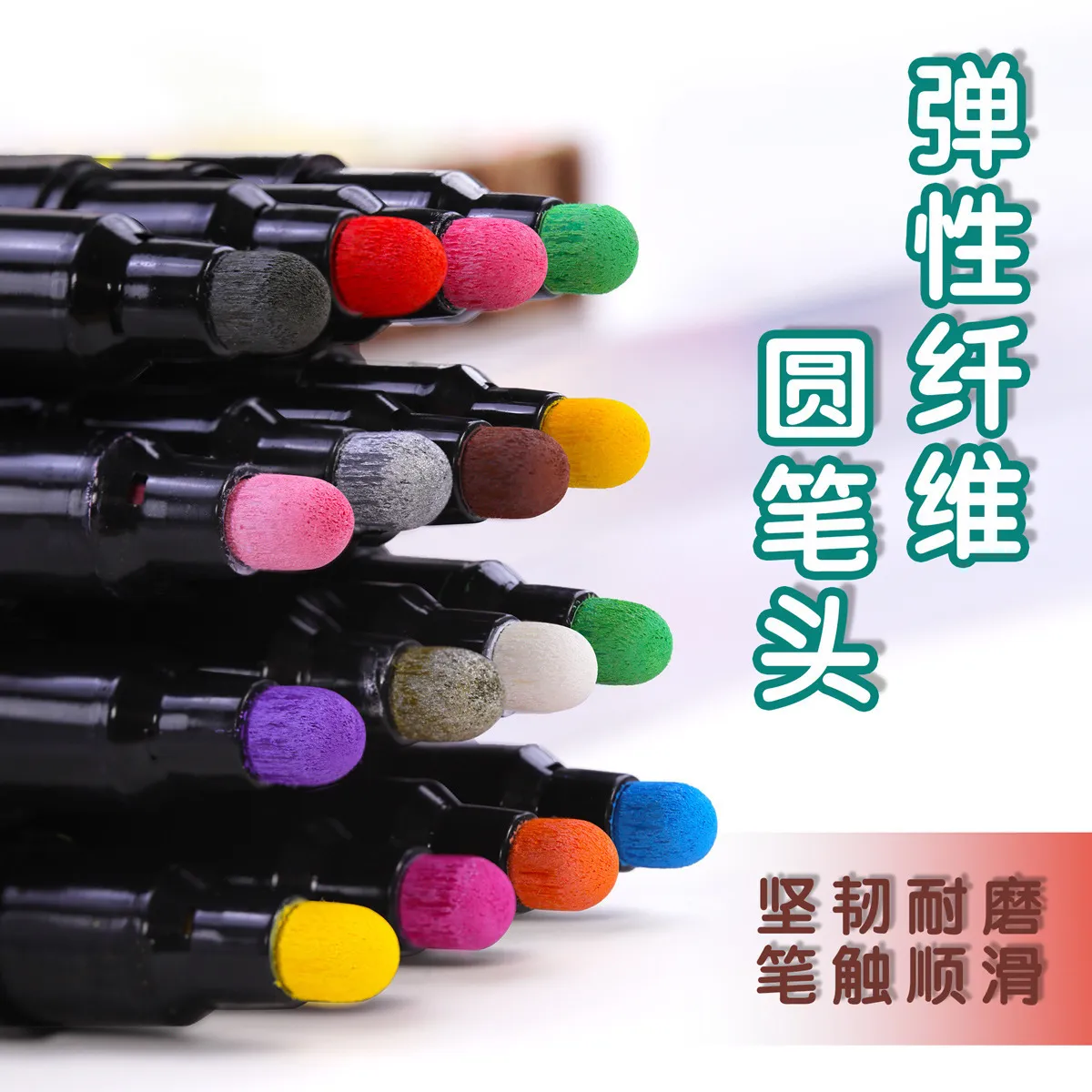 Acrylverfmarkers, 60 kleuren dubbele punt acrylverfpennen met
