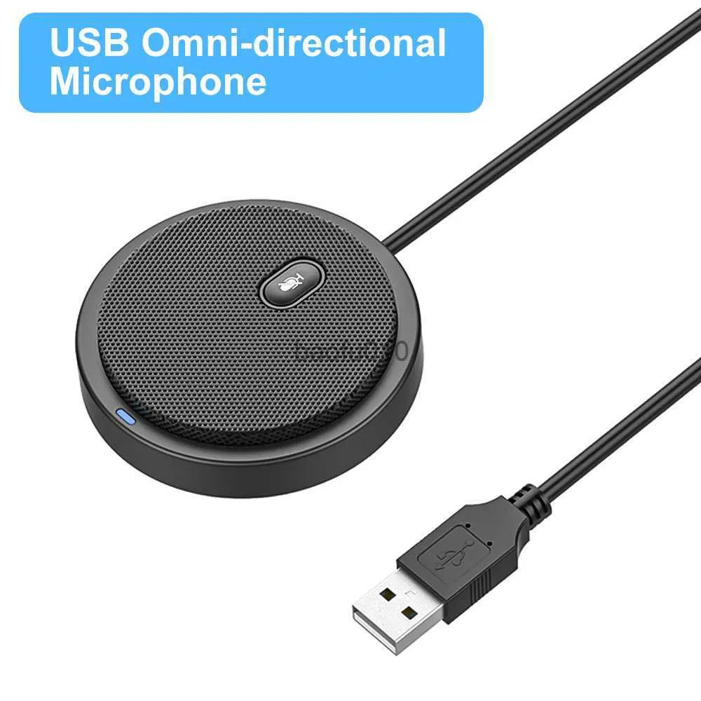 Microfones LDNIO UM02 USB Omni-Directional Condenser Microfone Mic para conhecer Business Computer PC Video Video Games Live DJ Gaming HKD230818