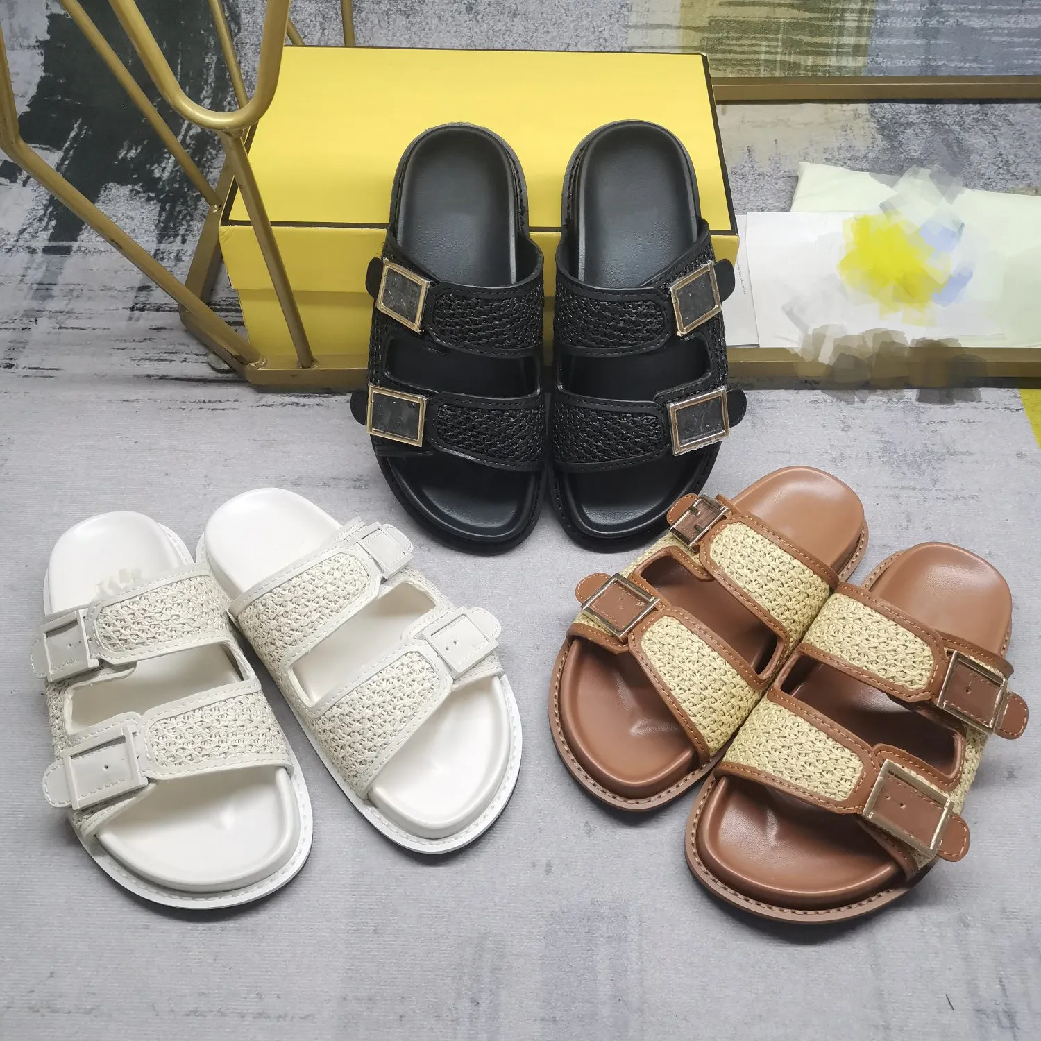 2023 Designer Feel Sandals Mens And Beach Shoes For Women With