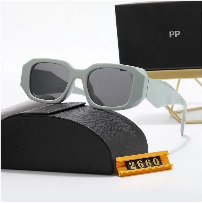 Top Sunglasses Polaroid Lens Designer Womens Mens Goggle Senior Eyewear for Women Eyeglasses Frame Vintage Metal Sun Glasses with Box P2660 15 and 16 Girl