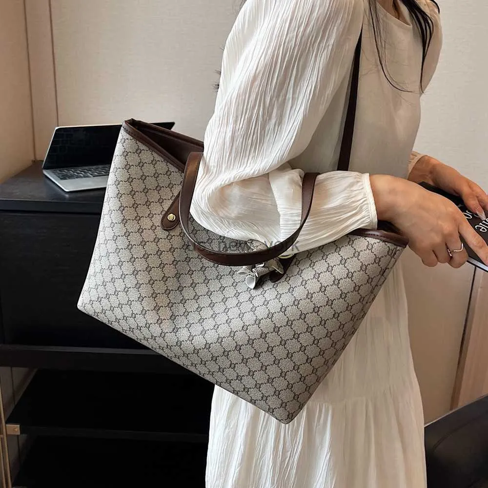 Totes Toptrends Vintage grote tote shopperzakken voor vrouwen 2023 Luxe designer Werk werk schoudertas pu lederen dames handtassen hkd230818