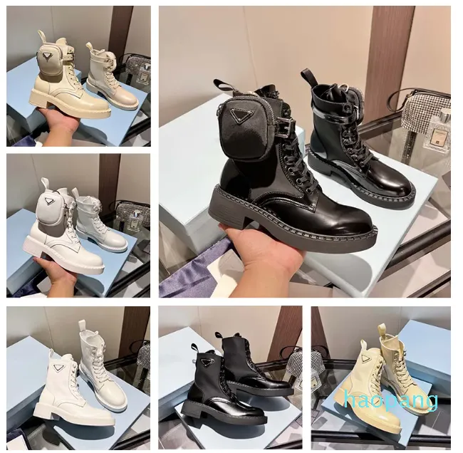 Дизайнерский классический стиль ботинки Fashion Luxury Women's Slip с мешочкой матовой патентной кожи перевернутой бренд Buckle Black Beige White Colfsiel
