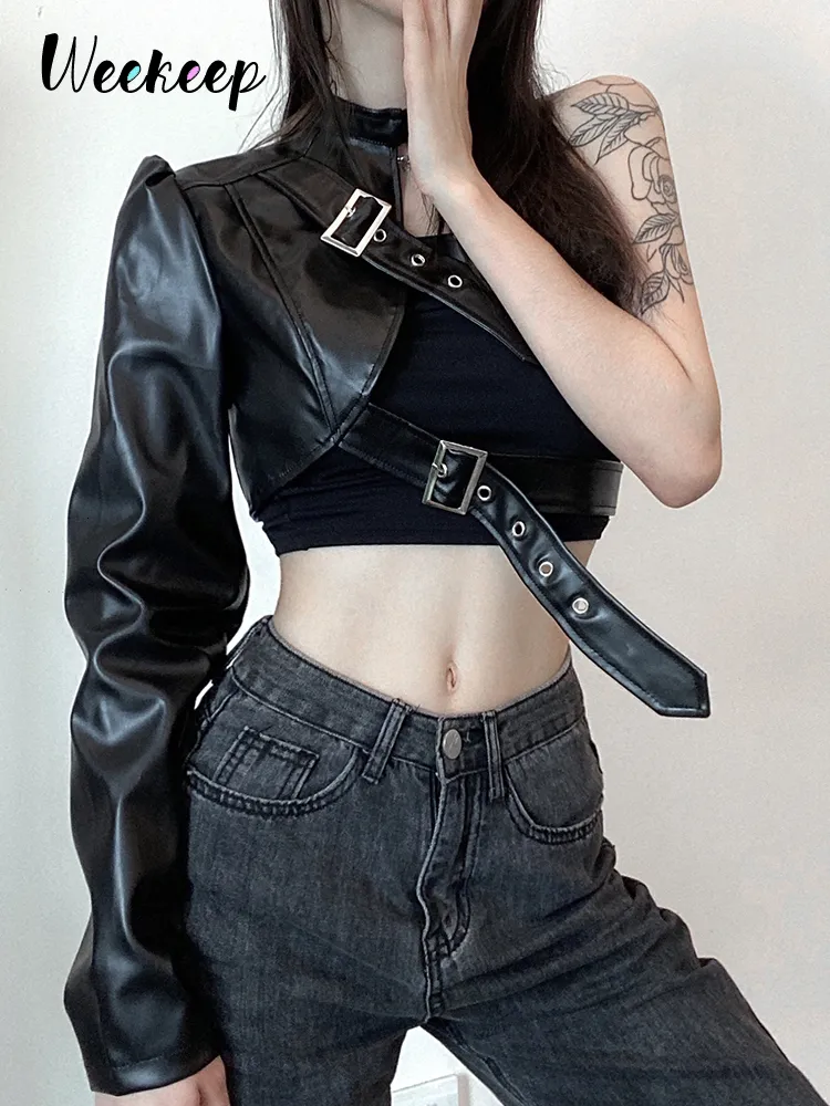 未使用タグ付き　BULKY SLEEVE CROPPED JACKET Amazon.com: Women's Fashion Cropped Bomber Jacket Long