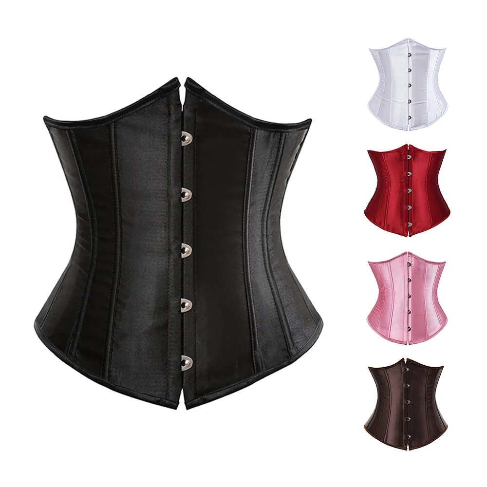 Taim Tamim Shaper Sexy Gothic Underbust Corset et Cincher Bustiers Top Shathe Shape Body Body plus taille Lingerie S6XL 2308017