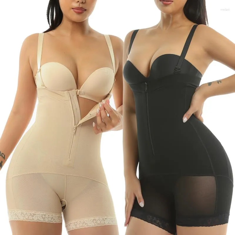 Womens Waist Trainer Body Shaper With Tummy Control, Halter Shaped  Bodysuit, And High Open Crotch Tuck Removable Deep Plunge Shapewear From  Weilad, $20.69