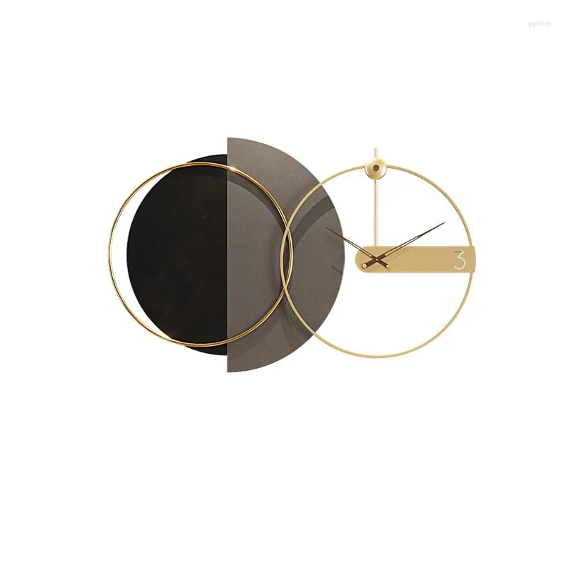 Relógios de parede Mãos de relógio grande mecanismo personalizado Números digitais dourados Murale Pendule de luxo