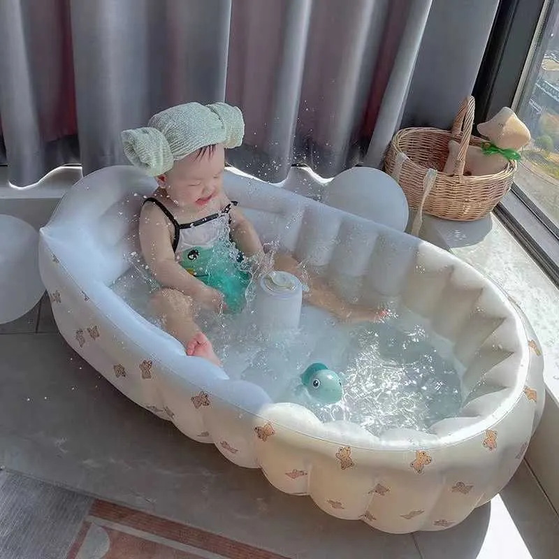 Swimming Pool Foldable Baby Shower Tub Portable Bathtub Auto
