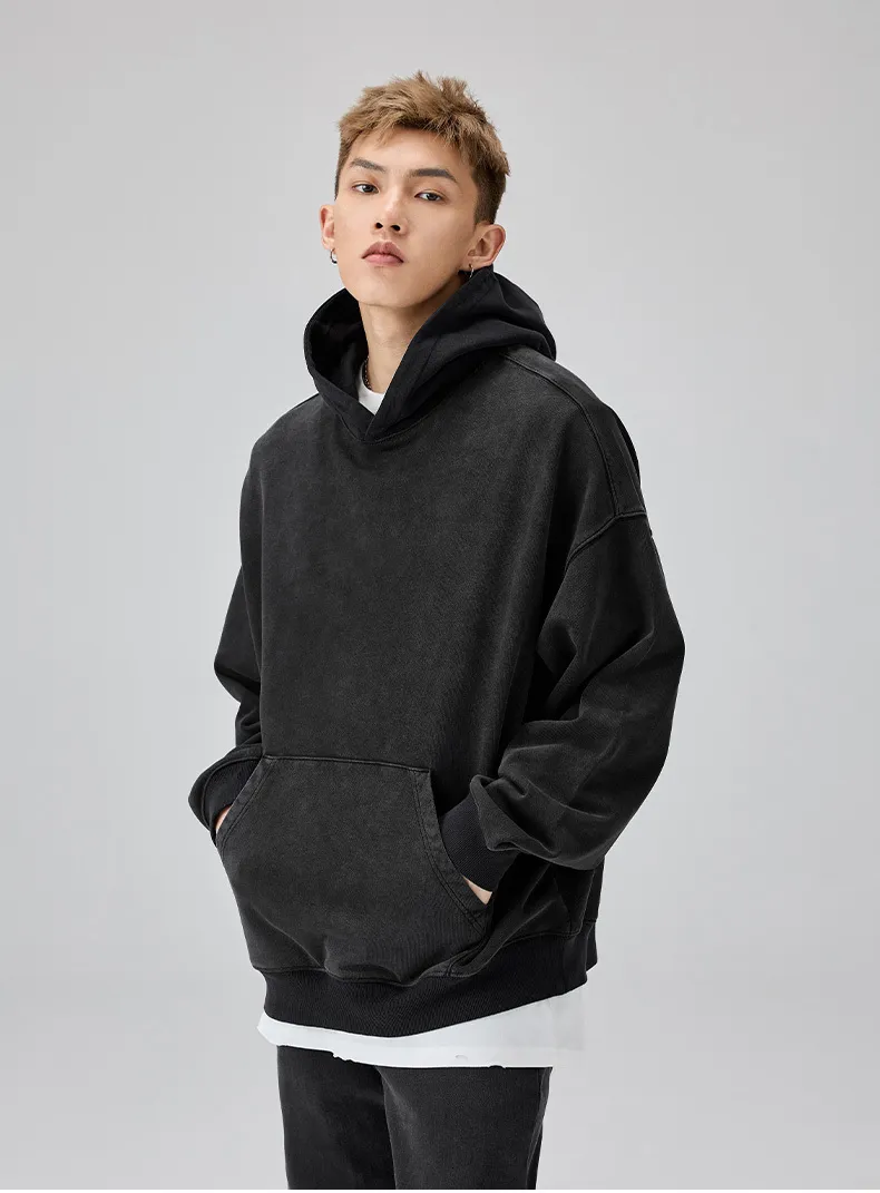 Mens Hoodies Sweatshirts 2023 Washed Hoodie Sweatshirt Men Streetwear Retro Vintage Graphic Hooded Pullover Cotton Harajuku Sweat Shirt HipHop 230817 From 26 5 DHgate
