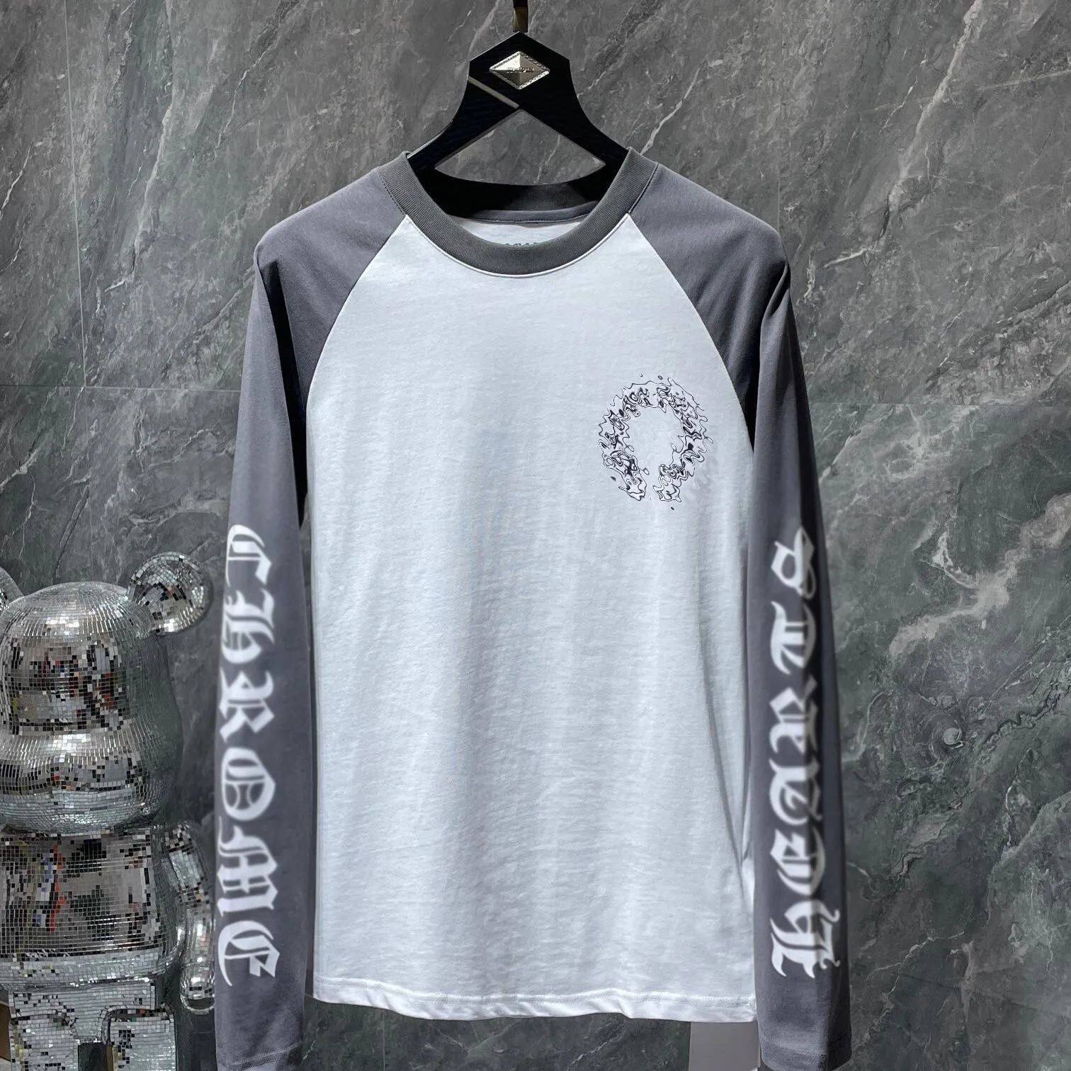 Designer Heren T-shirts met lange mouwen en hoodies T-shirts Top Letter Print Pullover kleding S-2XL Aziatische maat