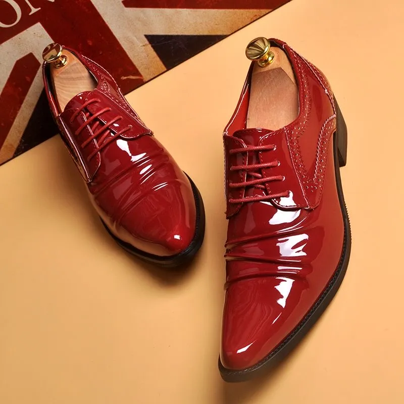 Luxury Italian Leather Dress Shoes for Men: Moccasins, Loafers, Oxfords -  Formal, Wedding, Party, Office - Red & Black Styles from Dhgate Dress Shoes  - price 65.28
