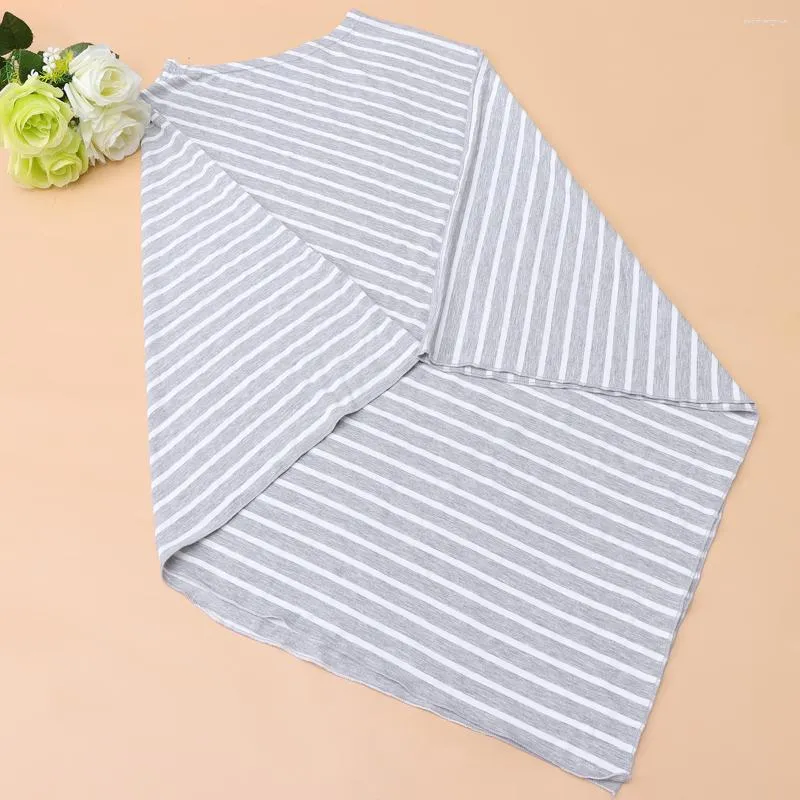 Stroller Parts Striped Triangle Nursing Cover Outdoor Breastfeeding Scarf