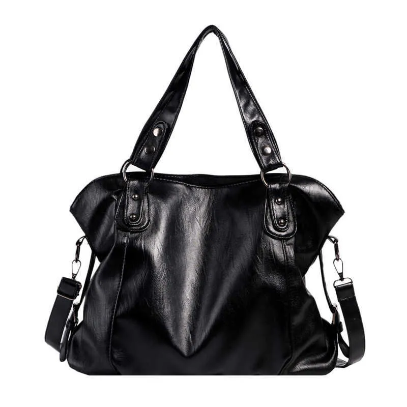 Borsa A Tracolla Grande Donna In PU Morbida - Shopper Versatile Per Tutti I Giorni E Viaggi