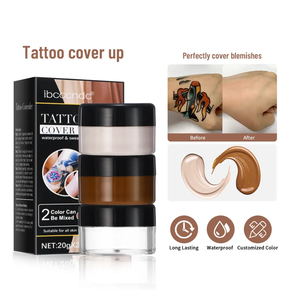 Skin Scar Tattoo Cover Up Birthmark Concealer Waterproof Spot Hide Makeup  Cream