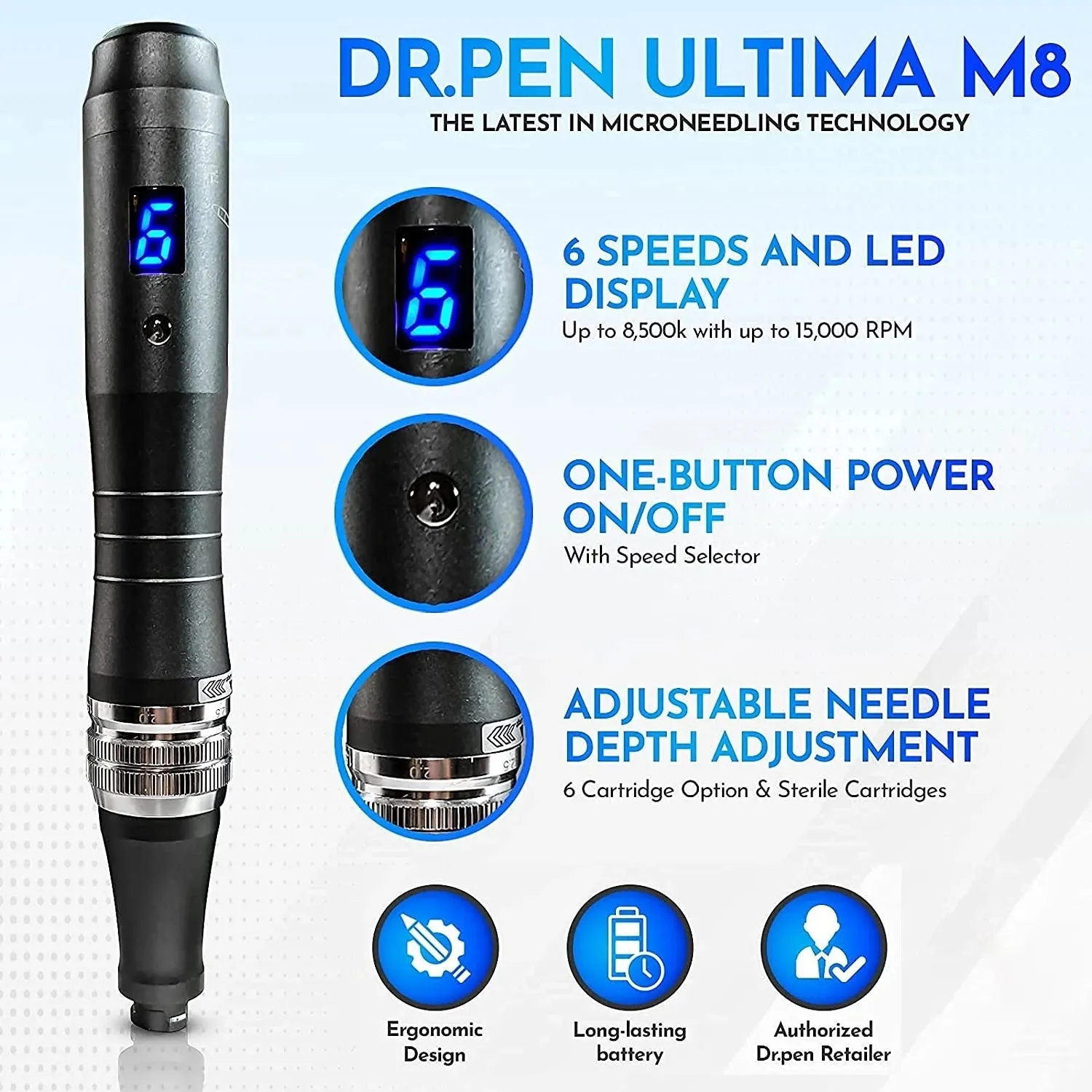 Dr.pen M8-w 自動マイクロニードル Dr.pen M8 美顔器 マイクロニード