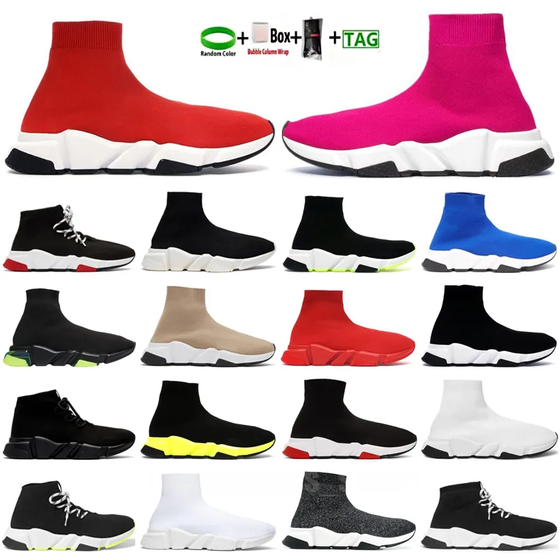 Bulk 2024 Sock Shoes Speed Trainer Mens Womens Platform Sneakers Graffiti Beige Clearsole Chaussette Tripler Vintage Casual Shoes Sock Mesh Lace Up Breathable Cotton Rubber From Zyz2leisure 23.04 DHga...