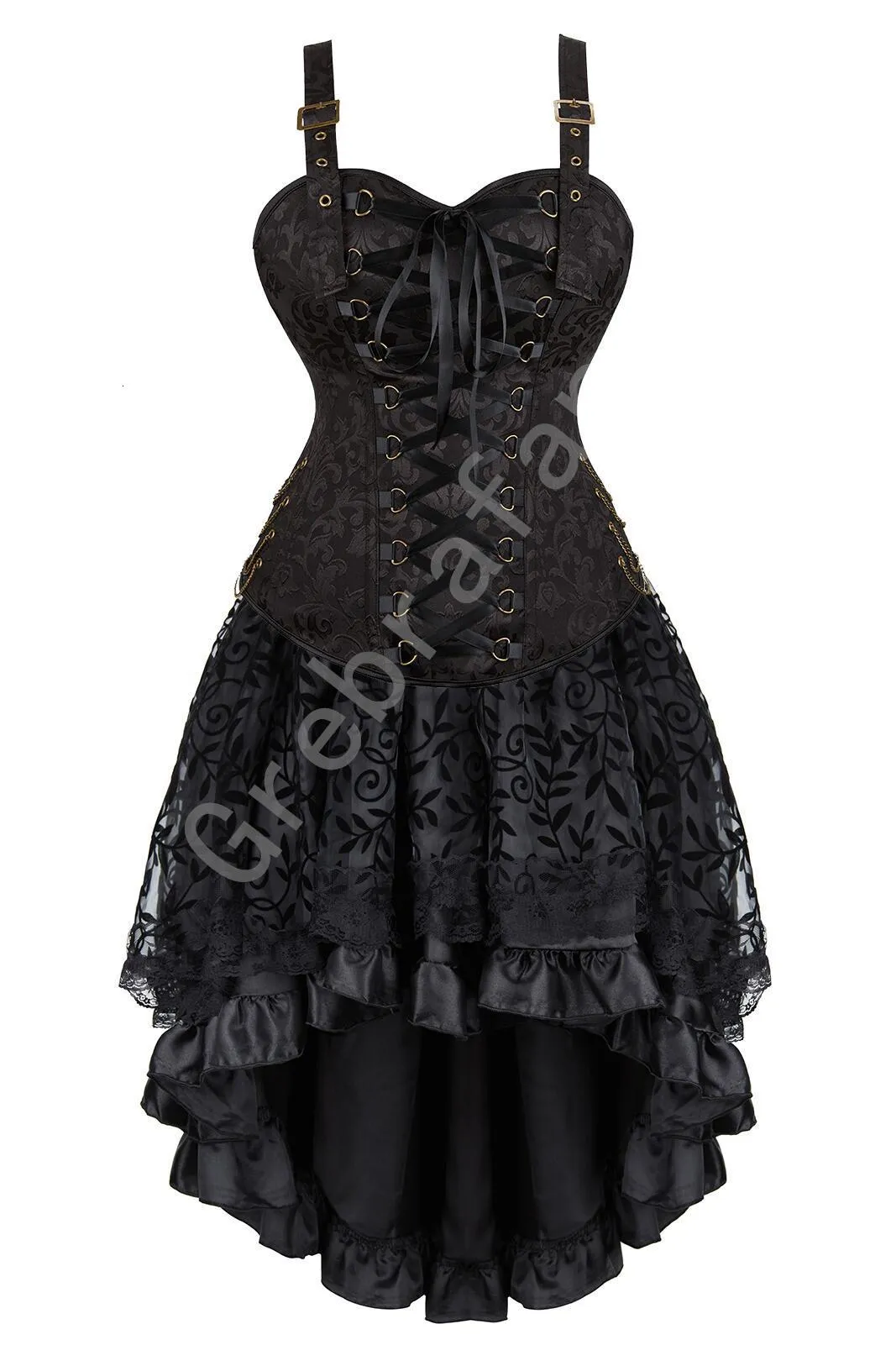 Vintage Gothic Sunzel Waist Corset Corset Dress For Women Plus Size Pirate  Steampunk Bustier Skirt Gothic Halloween Costume Outfit 2308017 From Shu07,  $31.89