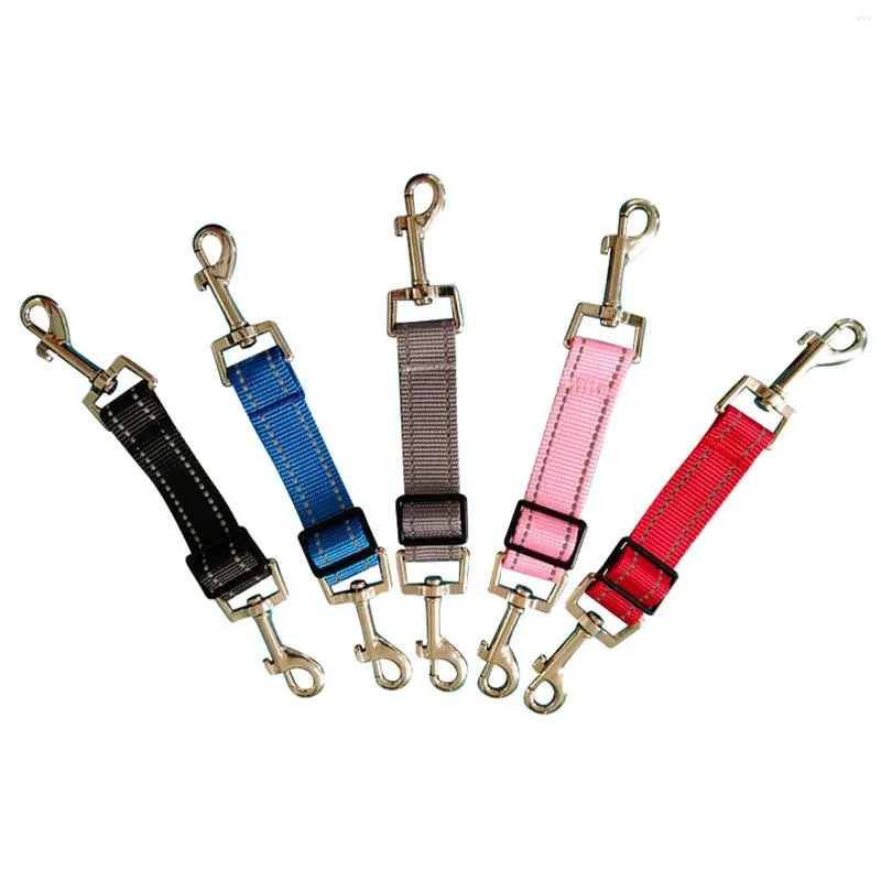Colliers de chien 5pcs formation en nylon durable sangles réglables multifonctions clips de collier de course marche chat pivotant à double extrémité