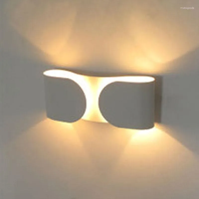 Lampa ścienna nowoczesna krawat zaprojektowana LED AC220V G9 Sconce do sypialni korytarza korytarza oświetlenia oświetlenia dekoracji wewnętrznej