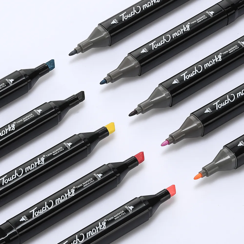 Wholesale Colorful Dual Brush Alcohol Felt Alcohol Markers Wholesale Colorful Dual Brush Alcohol Felt Alcohol Markers