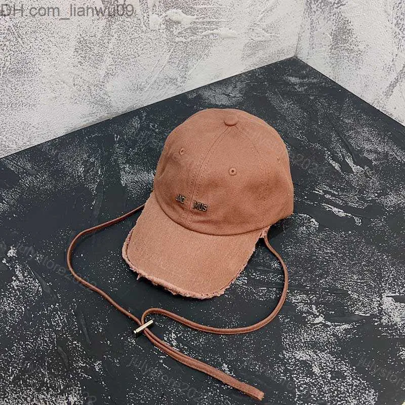 Ball Caps Designers Baseball Cap Rope Frayed Hat Burr Casquette Bob Caps Artichaut Hats for Mens Womens Sun Prevent Orange Green Sunhats Z230819