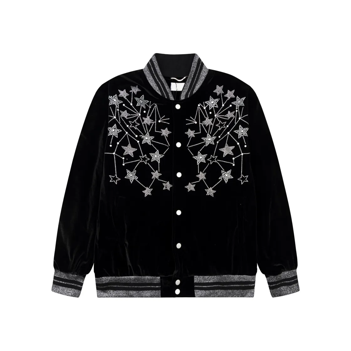 Mens Rhinestone Jacket: Designer Spring/Autumn Windbreaker, Casual