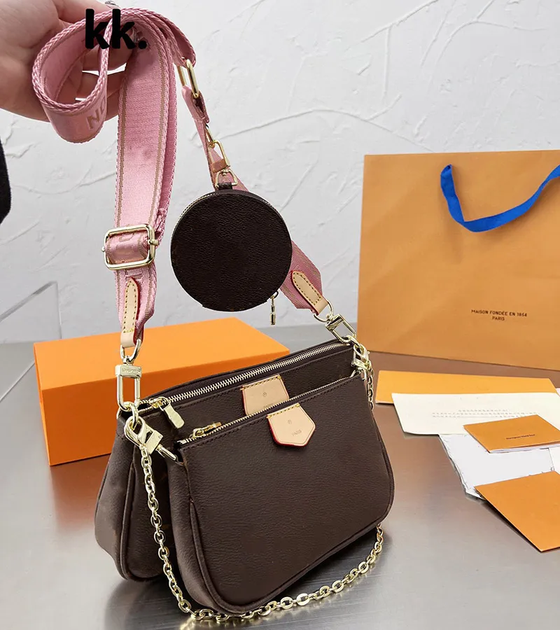 3pcs womens crossbody borse designer sponnessa sacca multipochette louisity di alta qualità con borse mauf e autentica borse da trucco in pelle genuina sacchetti dhgates con scatola