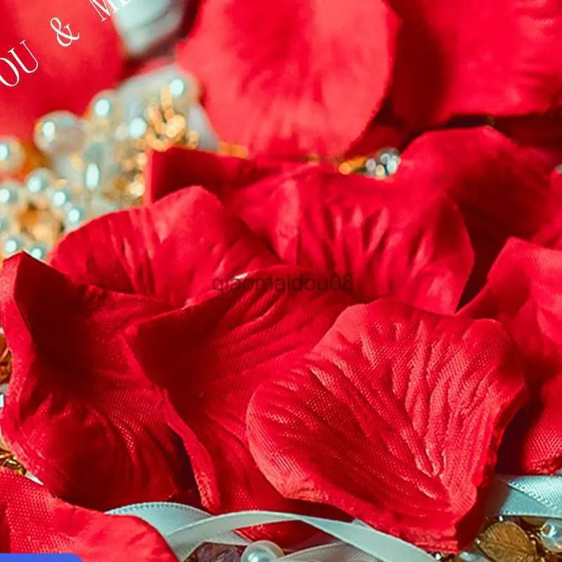 装飾的な花の花輪500-5000pcsシルクローズペタルウェディングバースデー祝賀飾り飾り飾り飾りDIYウェディングバレンタインフラワーローズギフト5Z HKD230818