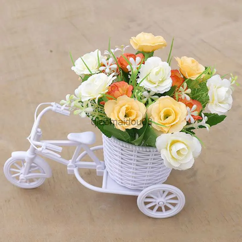 Fleurs décoratives Couronnes Fleur Artificielle Table De Mariage Décoration Accessoires Simulation Plantes Vertes Décor De Chambre Bonsaï decoracin hogar boda HKD230818