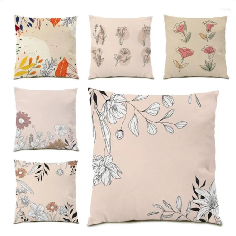 Pillow Holiday Gift Sapas pour le salon Décoration S Cover Simple Diversification Covers Decorative 45x45cm Home E0762