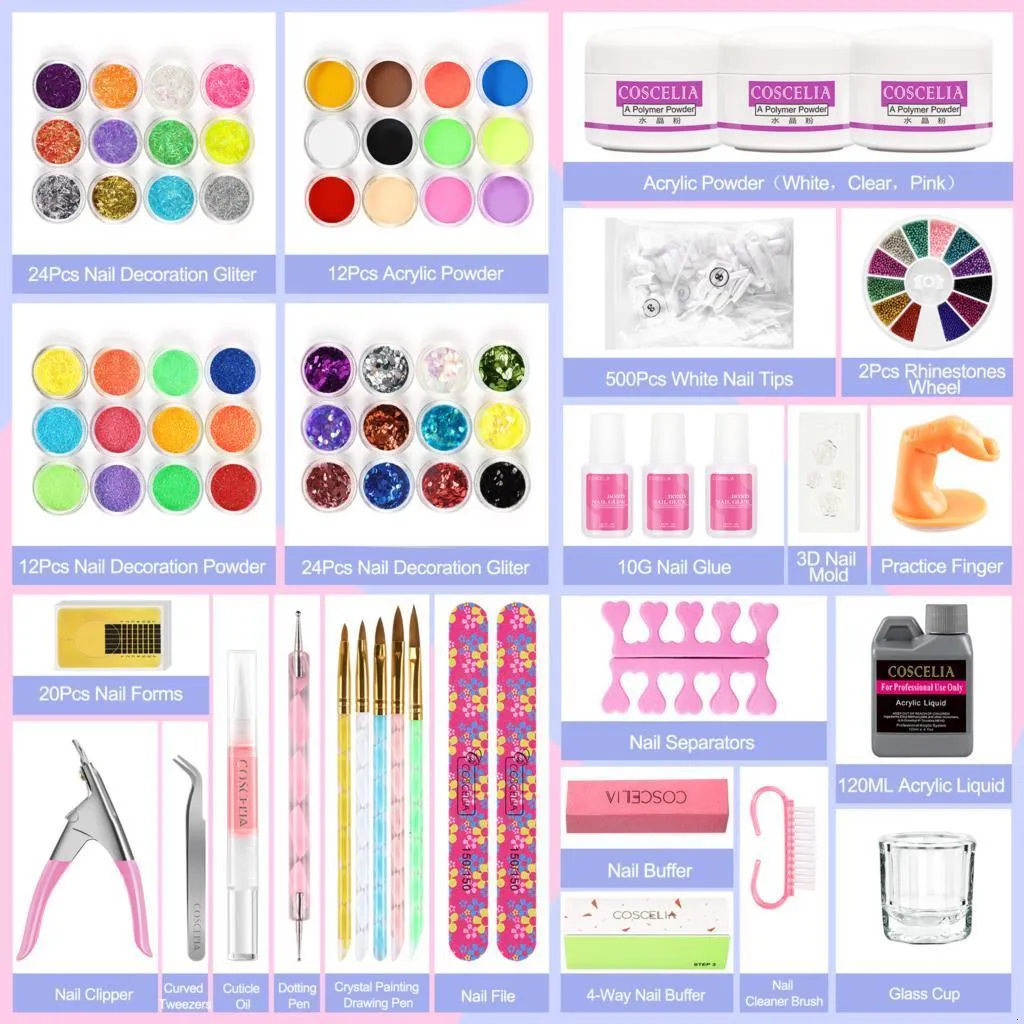 Facejewel Nail Art Kit - 48 ,100 Nails 2 glue 15 Nail Art brush, 5 Nail  Dotting Pen with 2 - Price in India, Buy Facejewel Nail Art Kit - 48 ,100