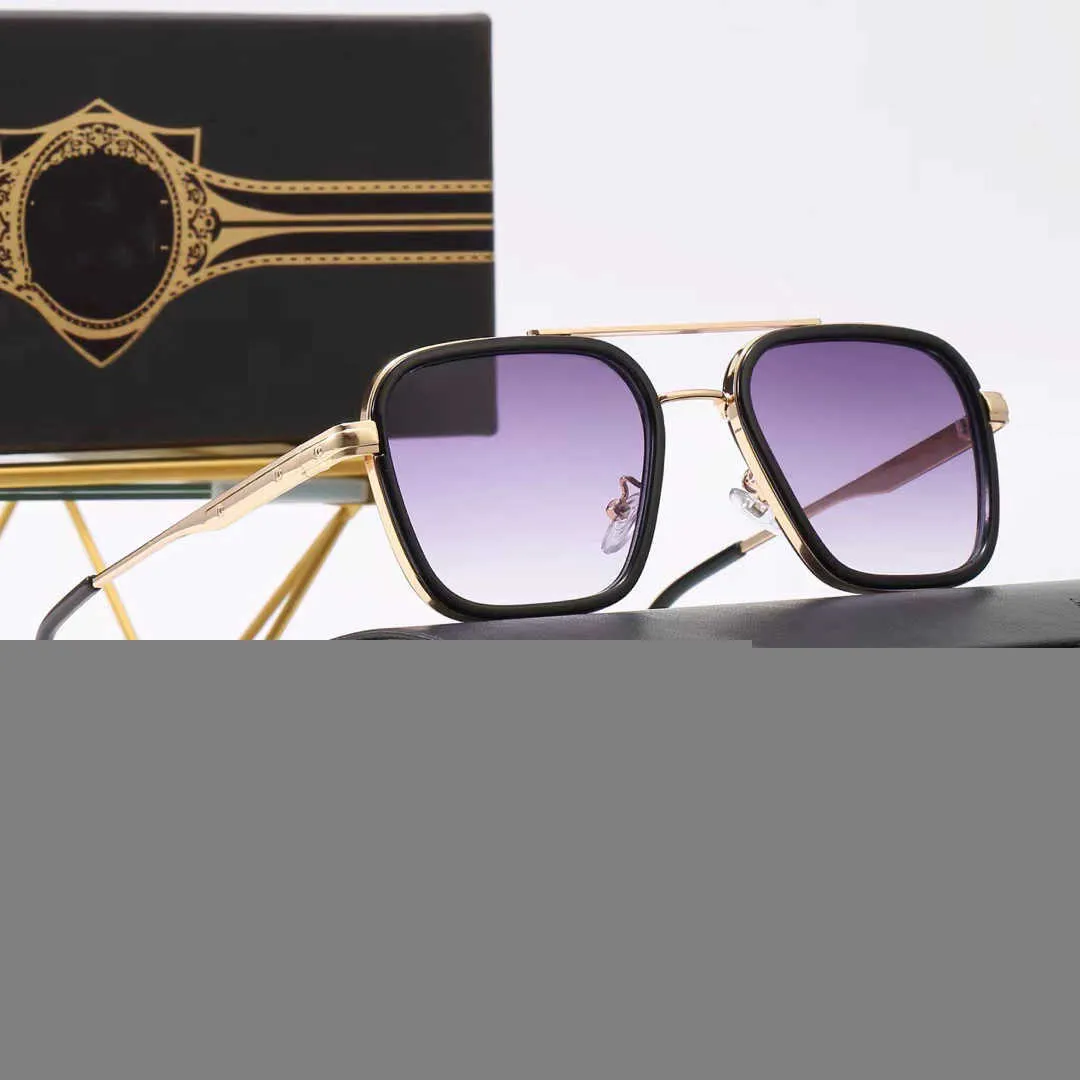 Винтажный классический квадратный пилотный стиль солнцезащитные очки для мужчин дизайн бренда. Солнечные очки с Case Dita Irex