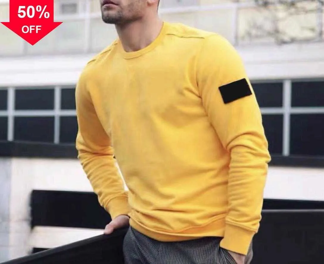 Felpa con cappuccio di felpe con cappuccio Spring e autunno pietra a quattro colori maschile e femminile ricamo streetwear da uomo maglione maschere da uomo è la terra di cotone casual pullover 811 s-2xlws