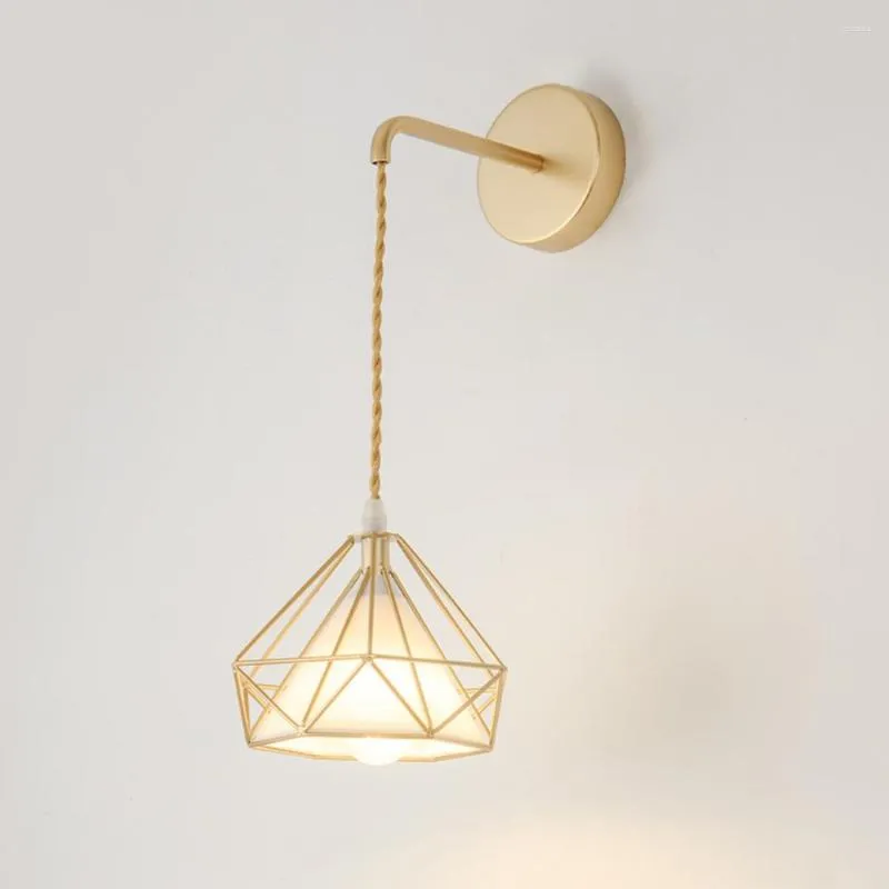 Muurlampje licht slaapkamer bedstochtige Noordse moderne keuken woonkamer achtergrond sconce hangende lijn minimalistische gangpad lampenkap